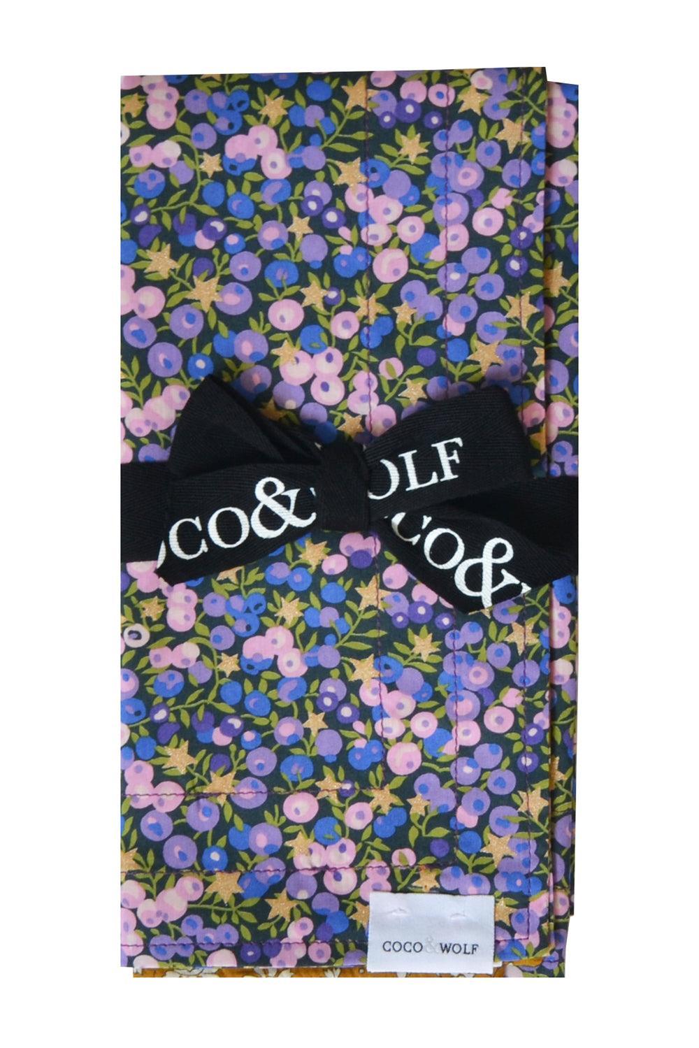 Reversible Stitch Napkin Set made with Liberty Fabric WILTSHIRE STAR & CAPEL