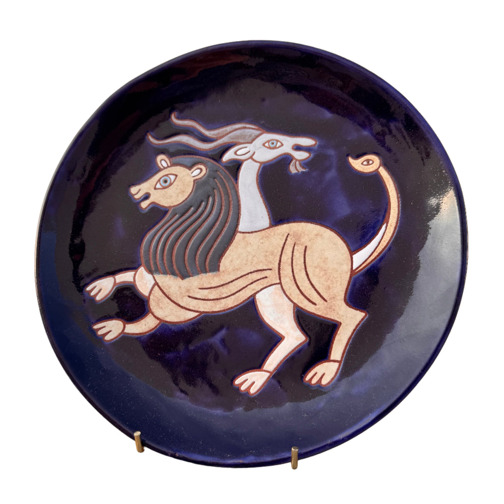 Anthologist x Valsamakis Chimera Plate Small Cobalt Blue