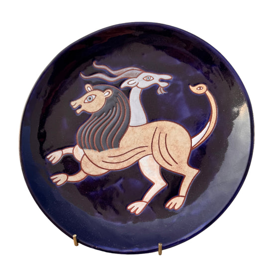Anthologist x Valsamakis Chimera Plate Small Cobalt Blue