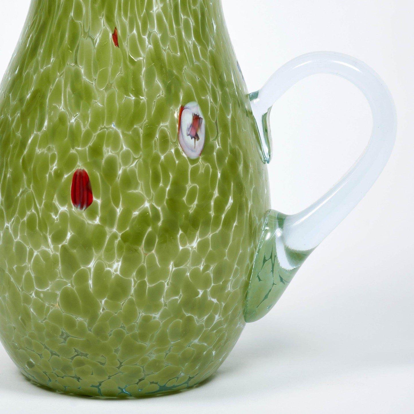 Olive Green Murano Jug