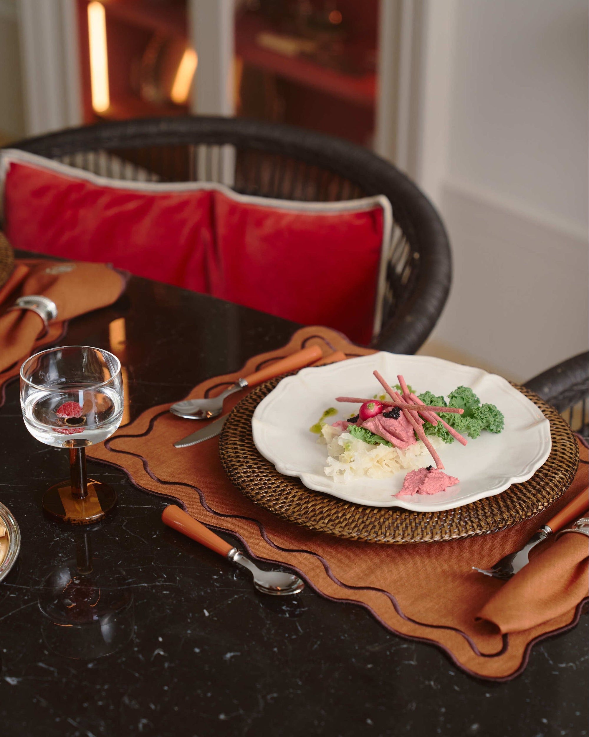 Beja Placemat, Terracotta with Terracotta