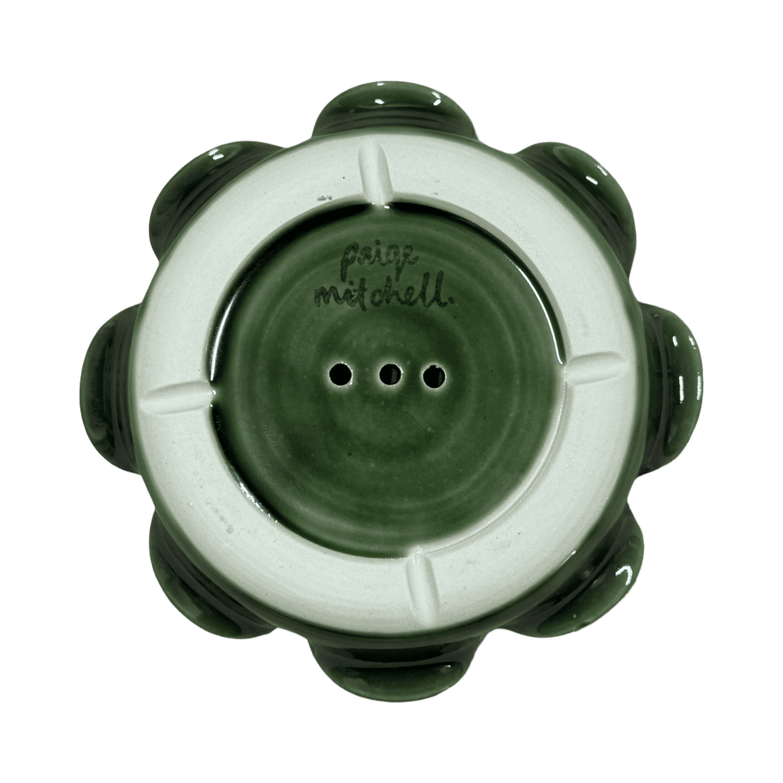 Frilly Soap Dish - Emerald