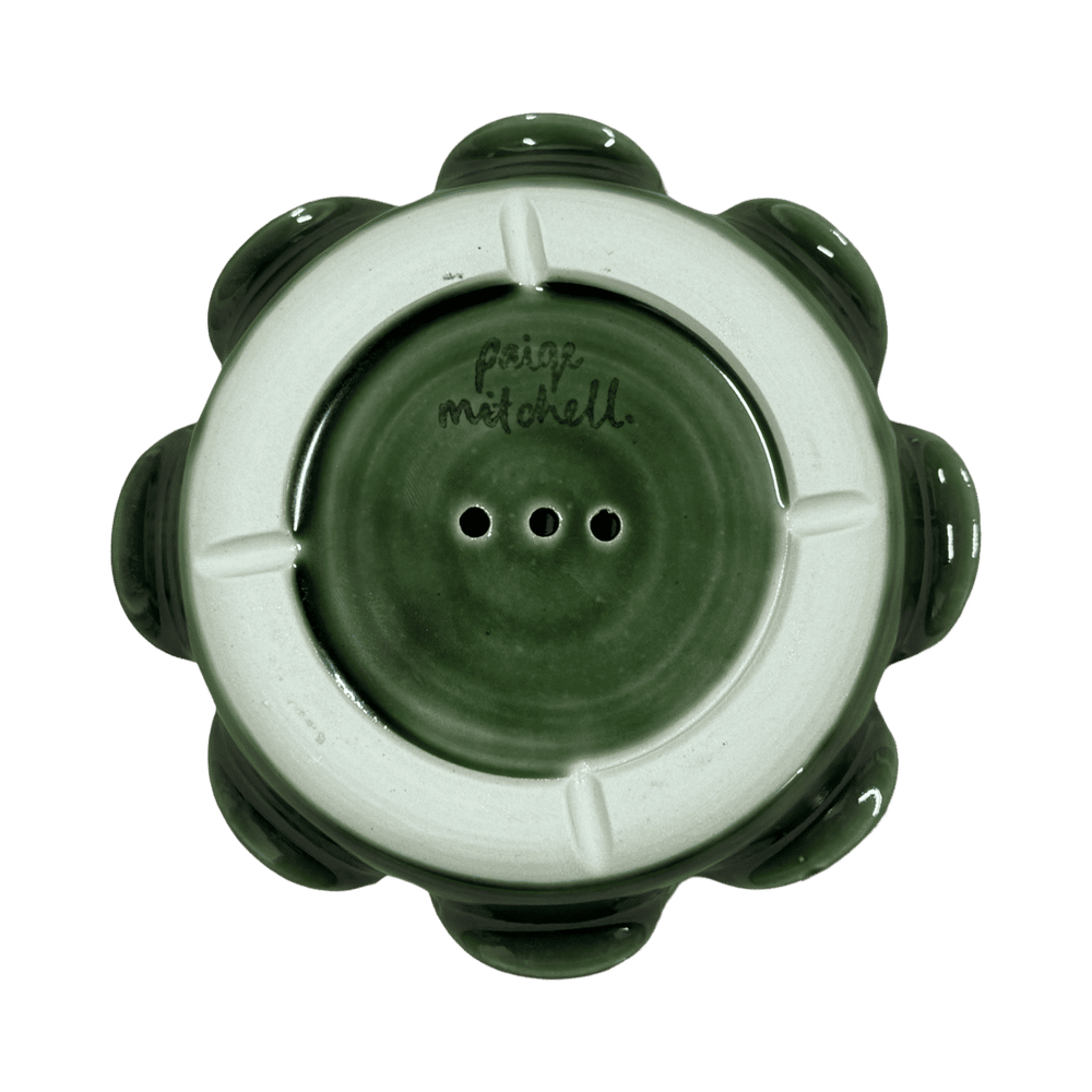 Frilly Soap Dish - Emerald