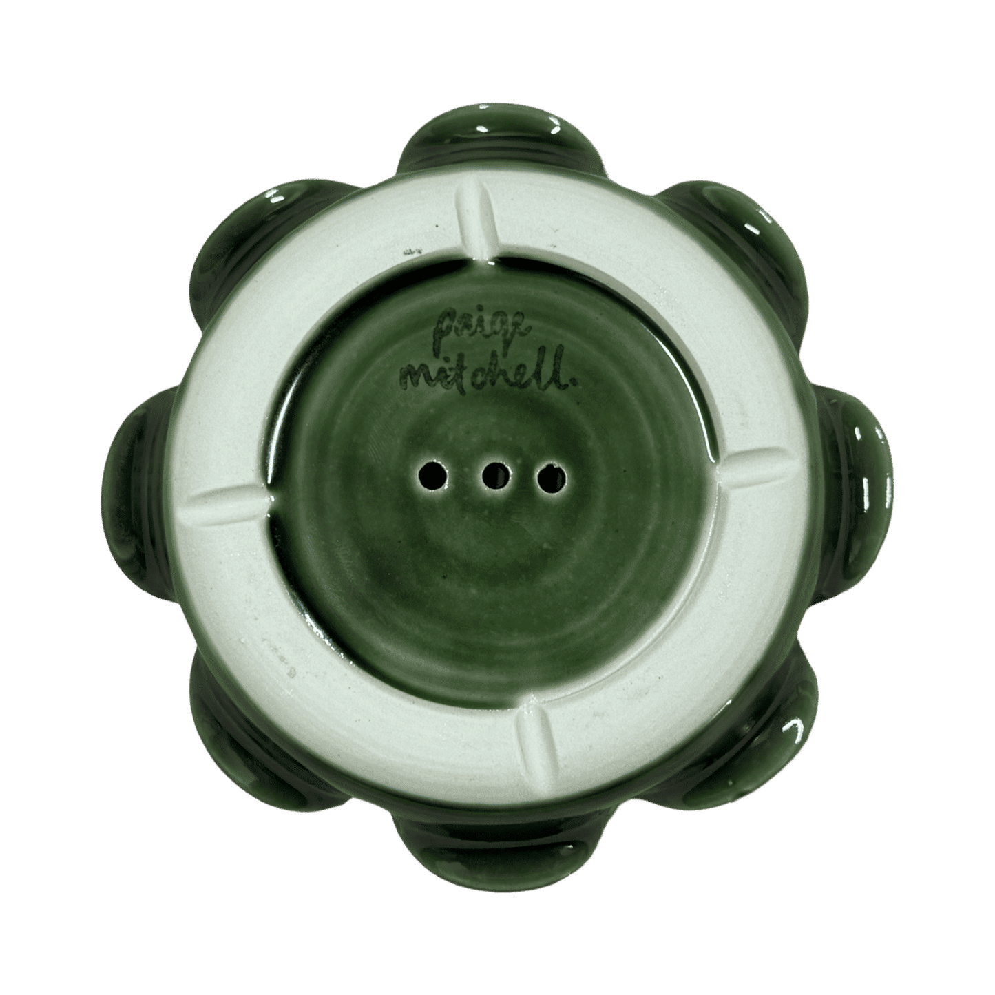 Frilly Soap Dish - Emerald