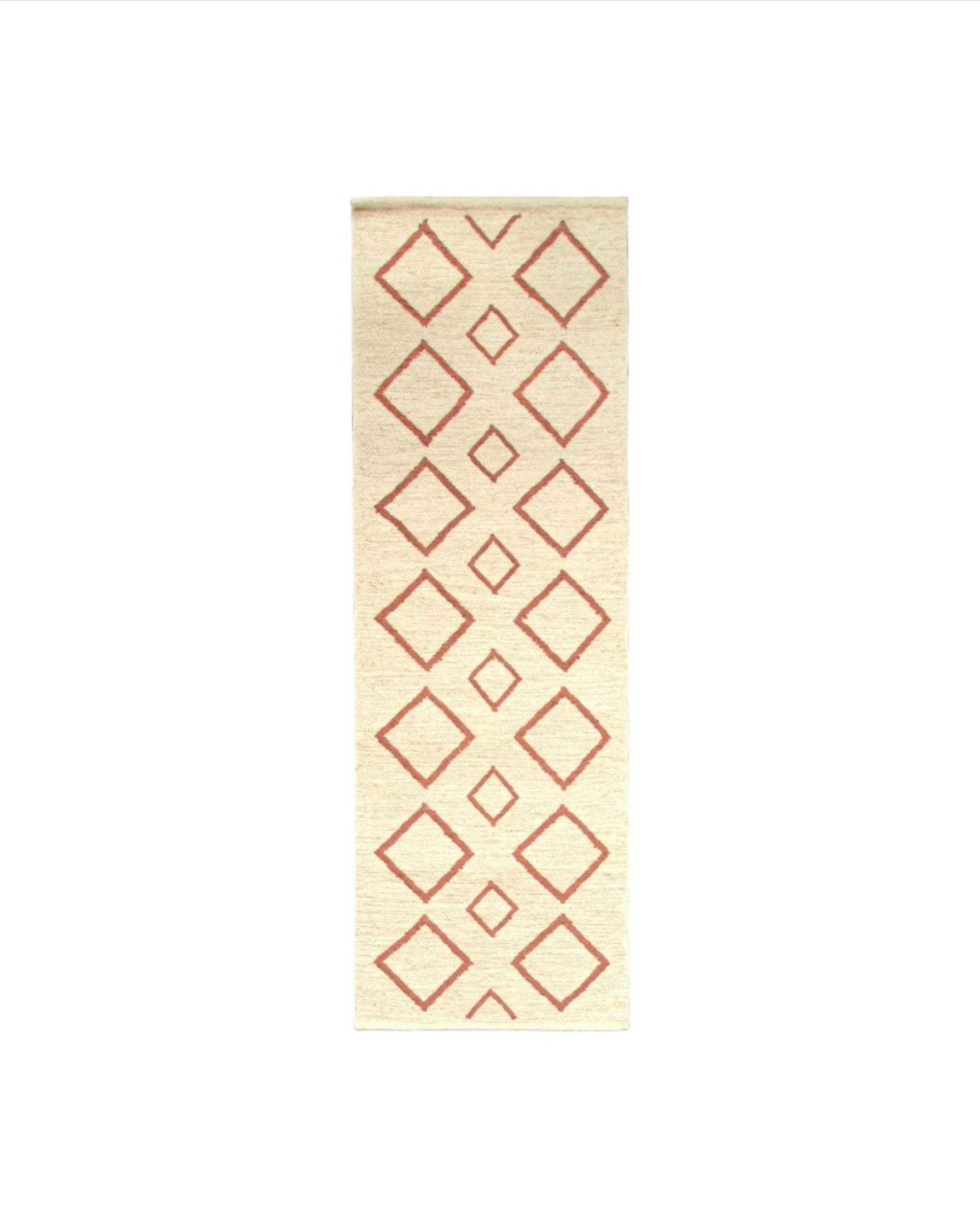 Rhombus Rug Runner - Pink