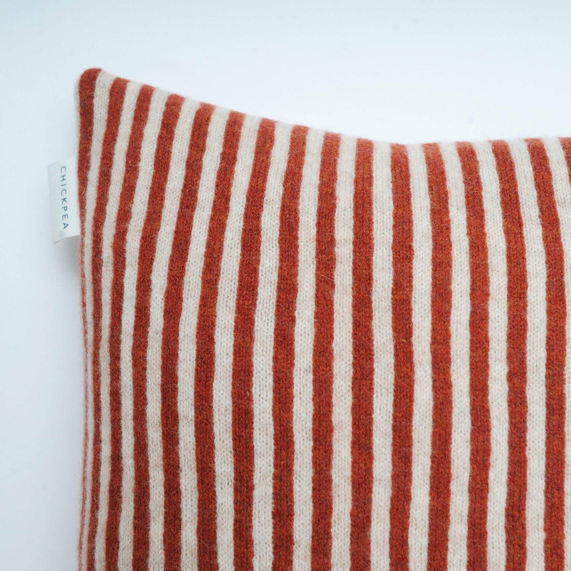 Rust Bold Stripe Cushion
