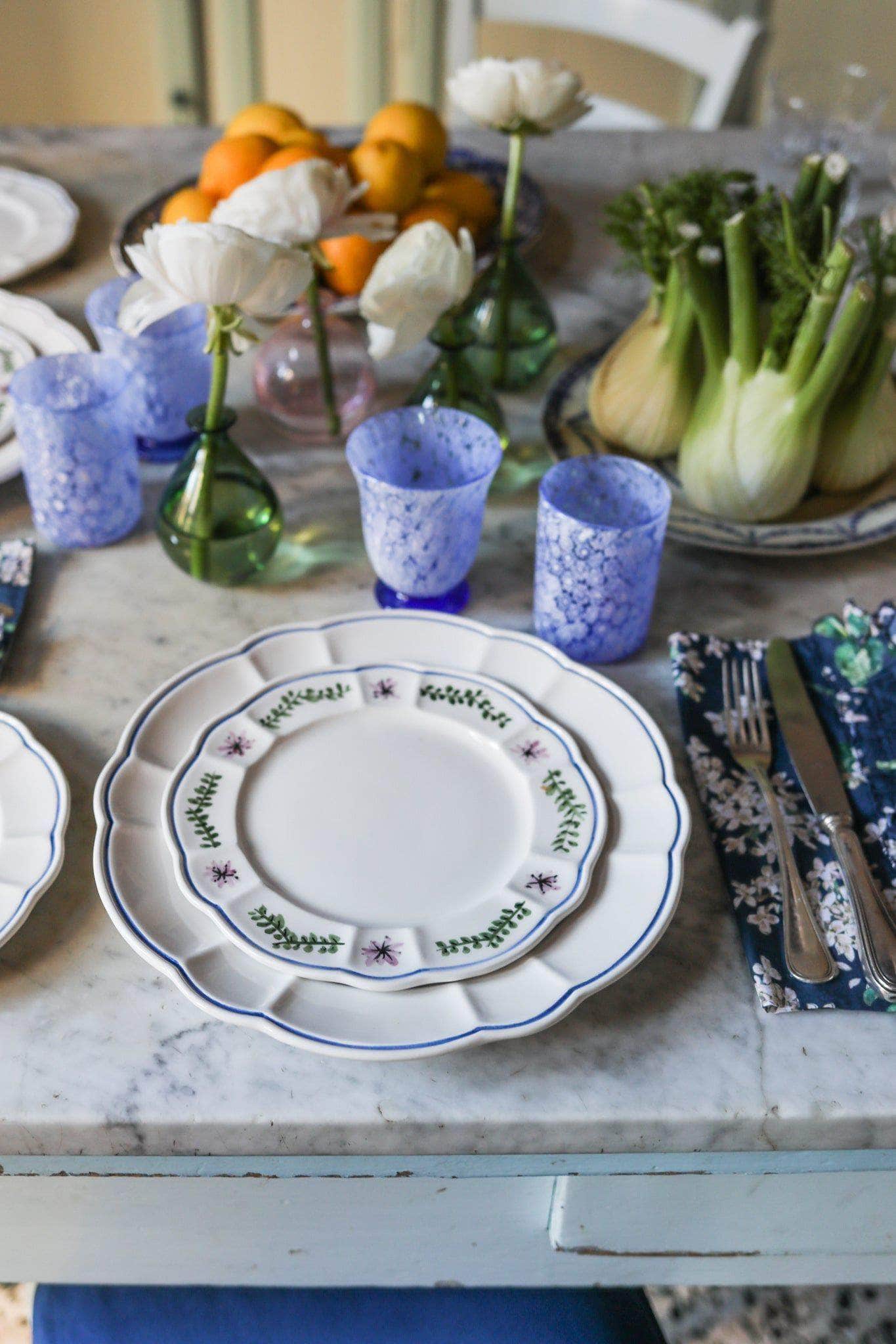 Arcadia Side Plate, Blue, Set Of 4