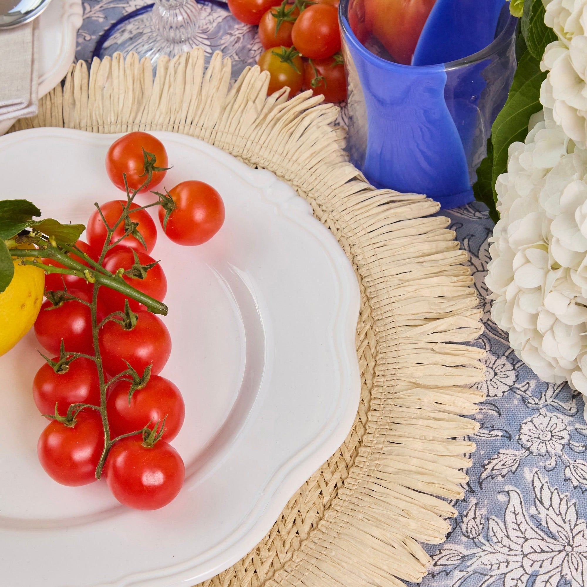 Blue Stripe Water Glasses (set of 6) Tumblers