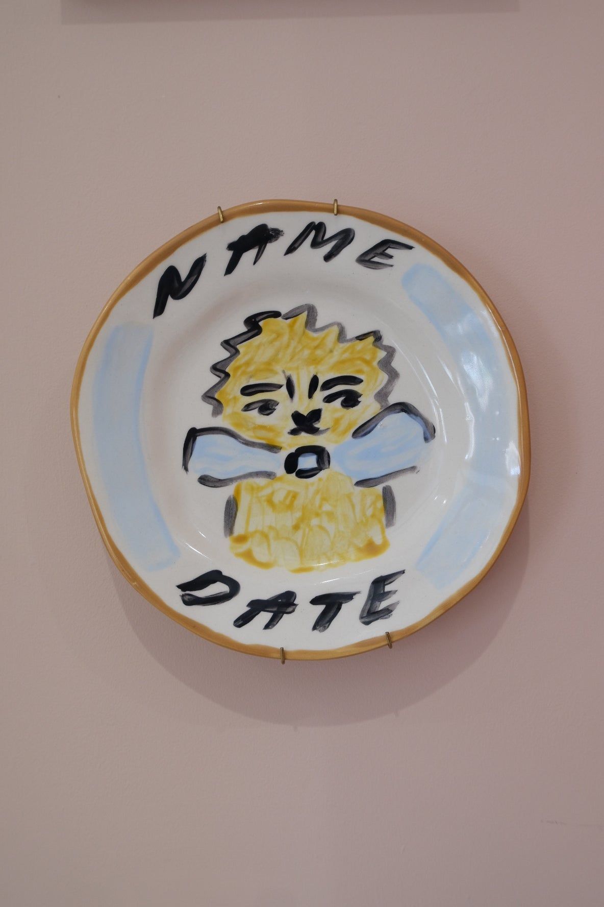 Personalised Blue Lion Decorative Plate