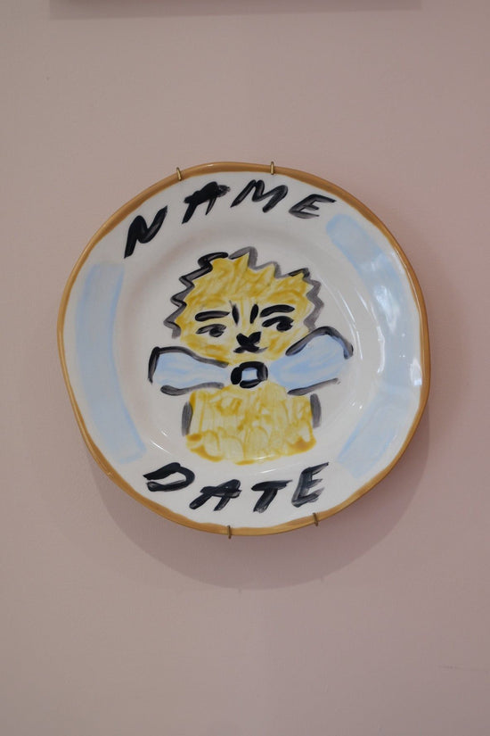 Personalised Blue Lion Decorative Plate