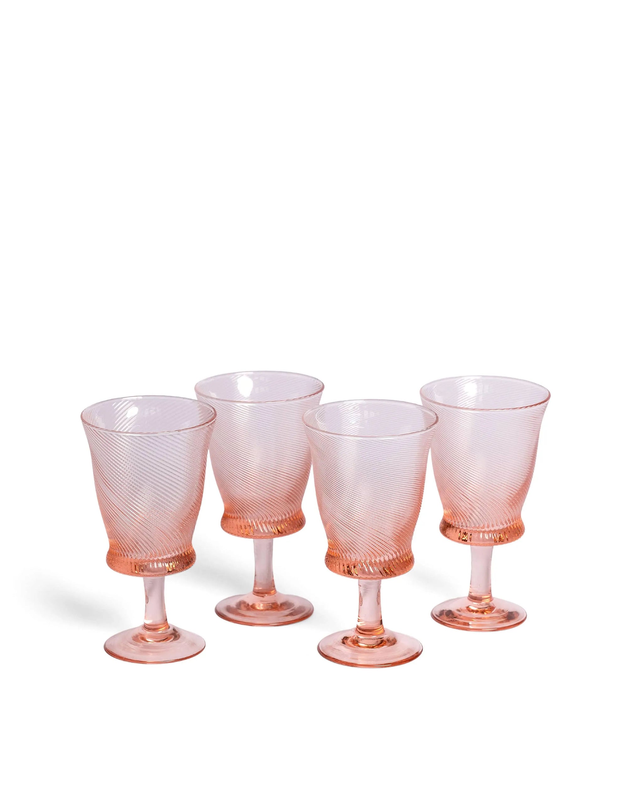 Spiral Wine Glasses (Set of 4)