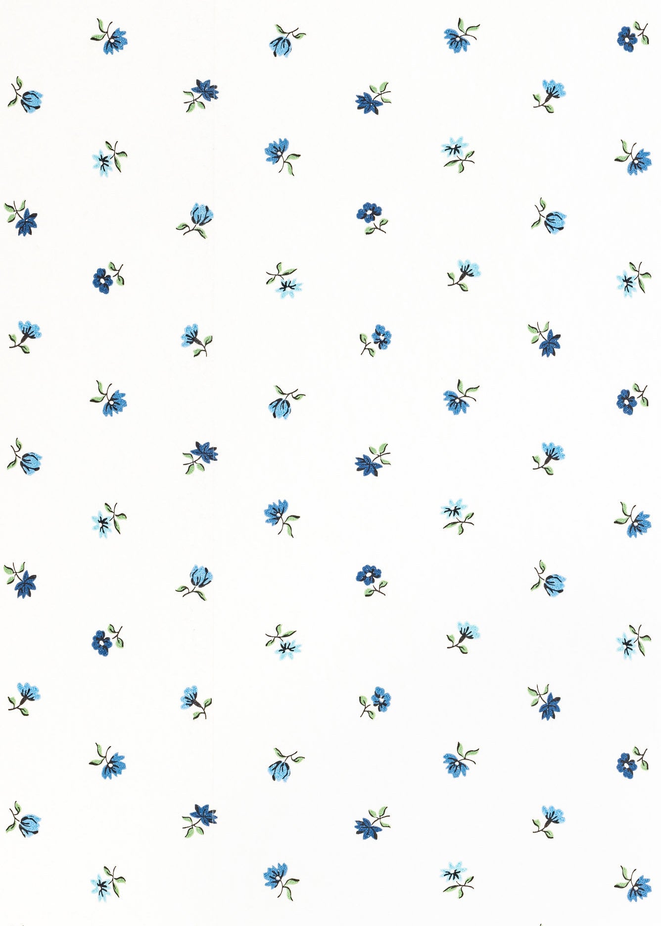 Petites Fleurs Pendant Lampshade - Delft