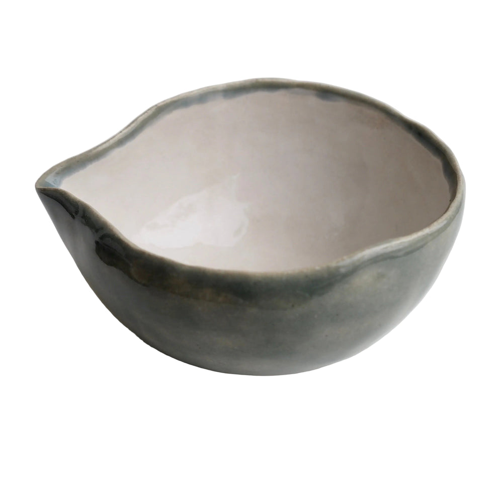 Handmade Green Ceramic Matcha Mixing Jug / Bowl