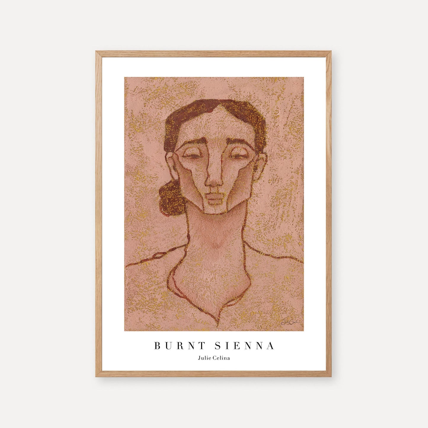 Burnt Sienna - Portrait Art Print