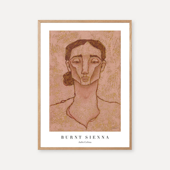 Burnt Sienna - Portrait Art Print