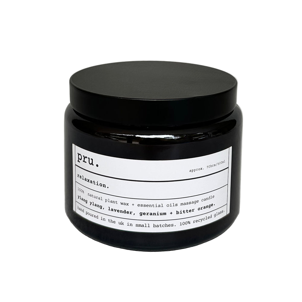 Apothecary 100% Essential Oil Massage Candle - Relaxation