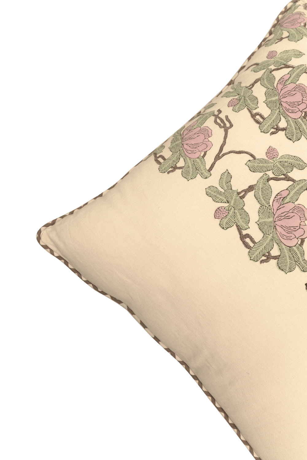 Block Printed Interior Pillow Cover – 20x20 in