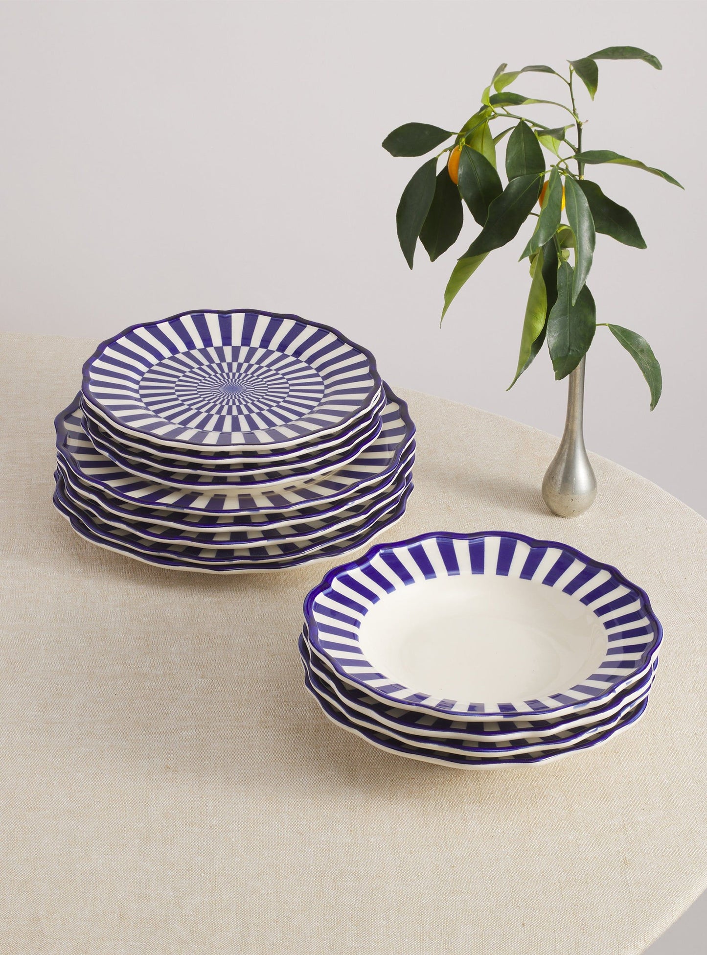 Riviera 12 Piece Dinnerware Set with Pasta Bowl - Special Edition