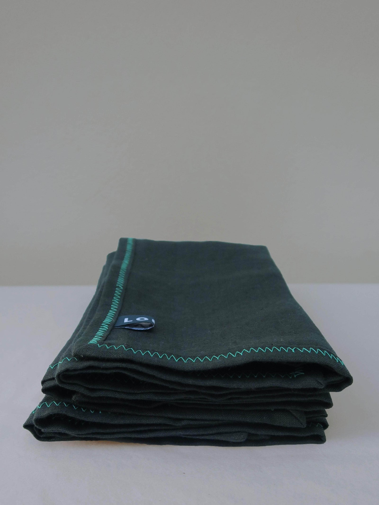 Irish Linen Napkin Set of 4 - Forest Green