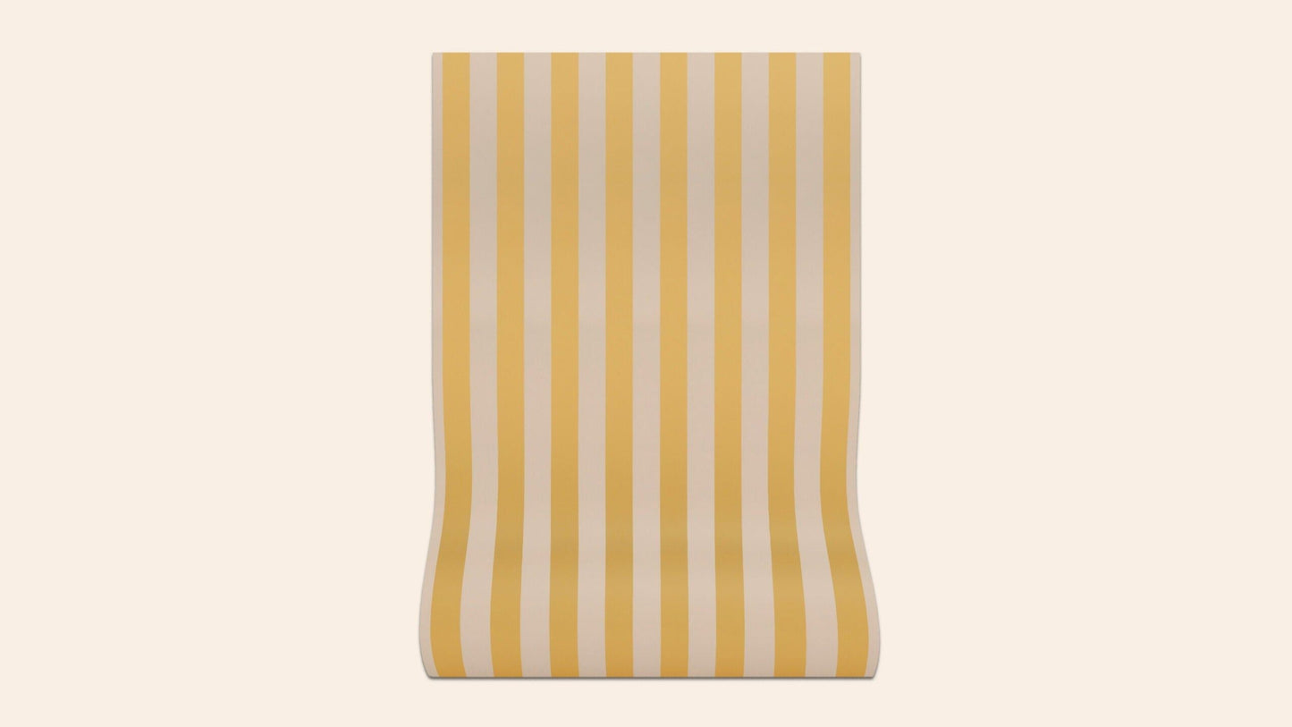Sonia Stripe Wallpaper, Citron, Roll