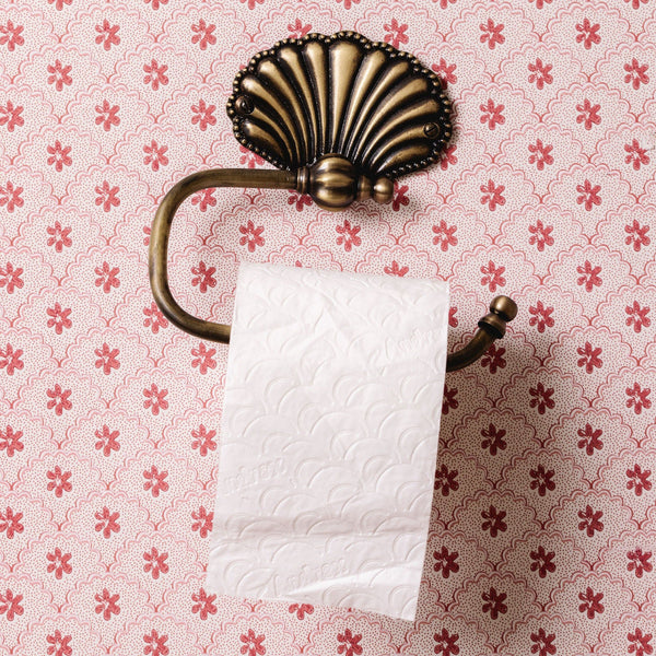 Cara Brass Toilet Roll Holder (Antique)