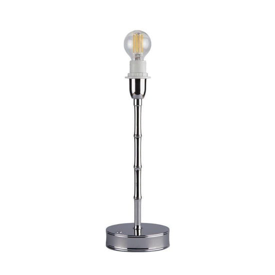 Silver Bamboo Rechargeable Lamp Base - 30cm