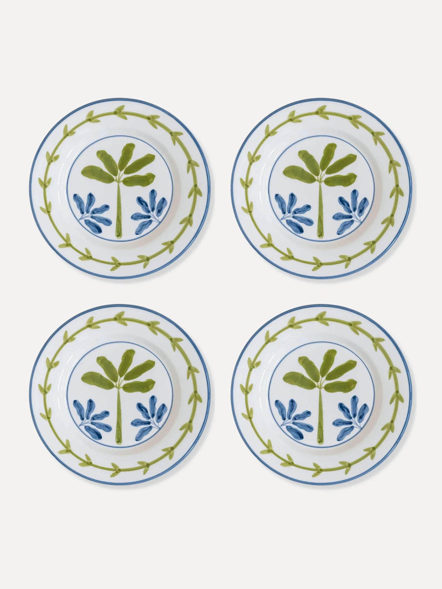 Bananeira Hand-Painted Ceramic Dessert Plate