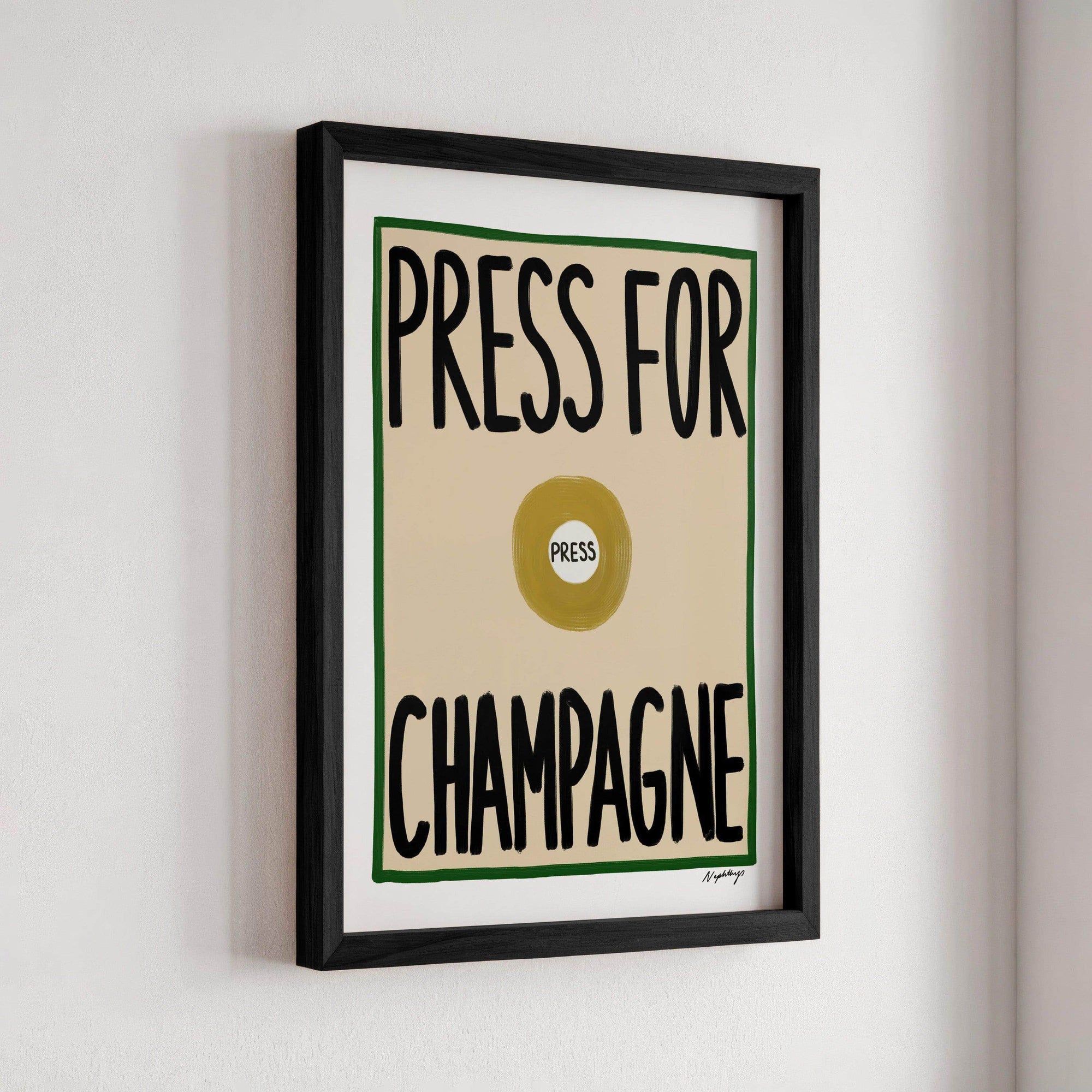 Press for Champagne Print