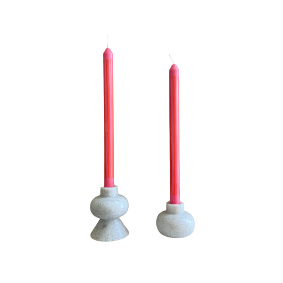 Pink Lady Dinner Candle