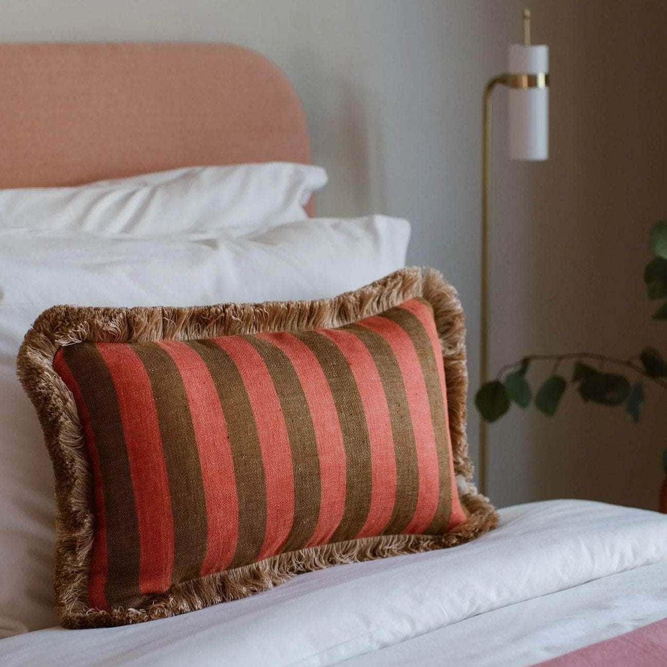 Cushion Jackie Spice & Coral (50x30cm)