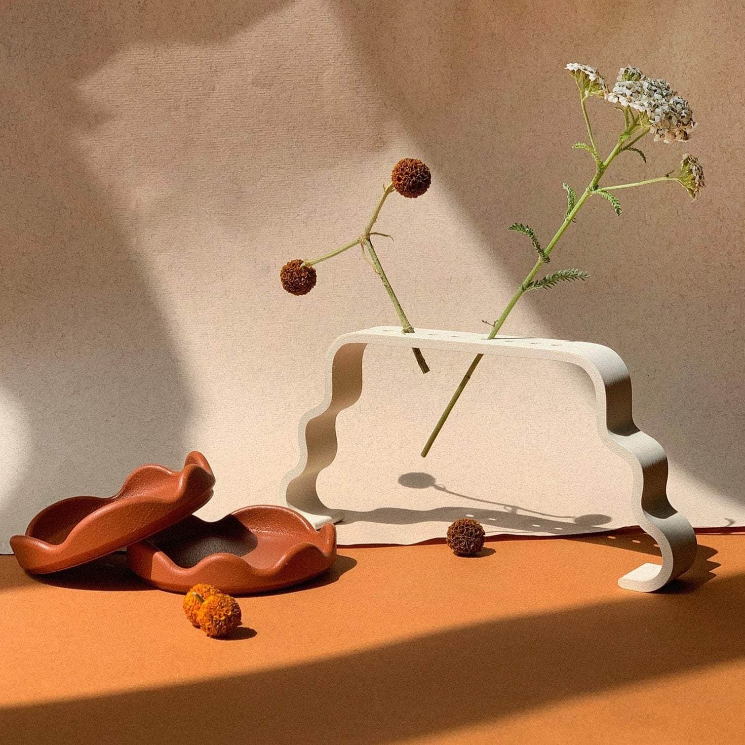 Set of 2 Coasters - Burnt Ochre