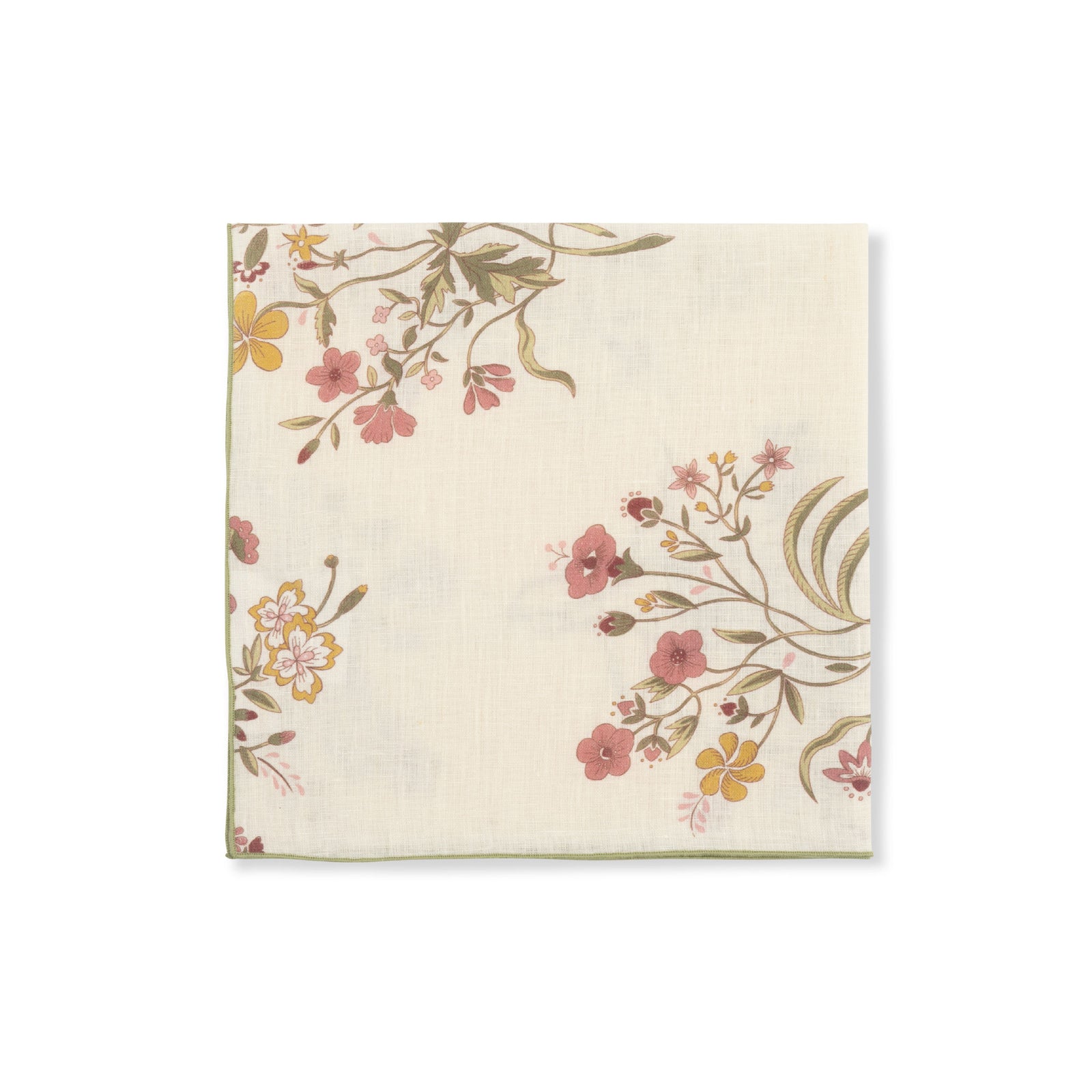 Set of Scarlet Flax & Field Flowers Printed Napkins
