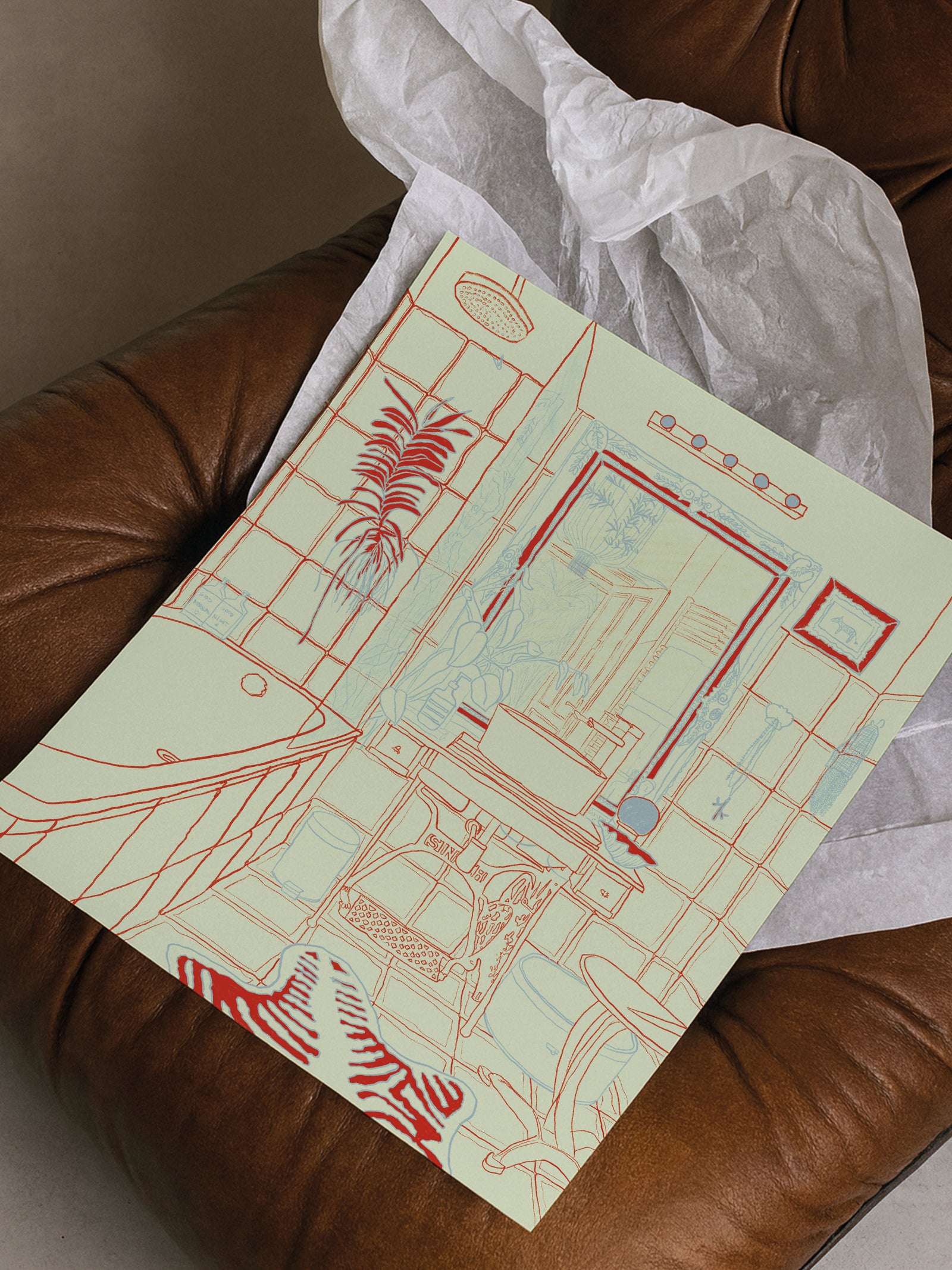 Bathroom in Vienna - Fine Art Print