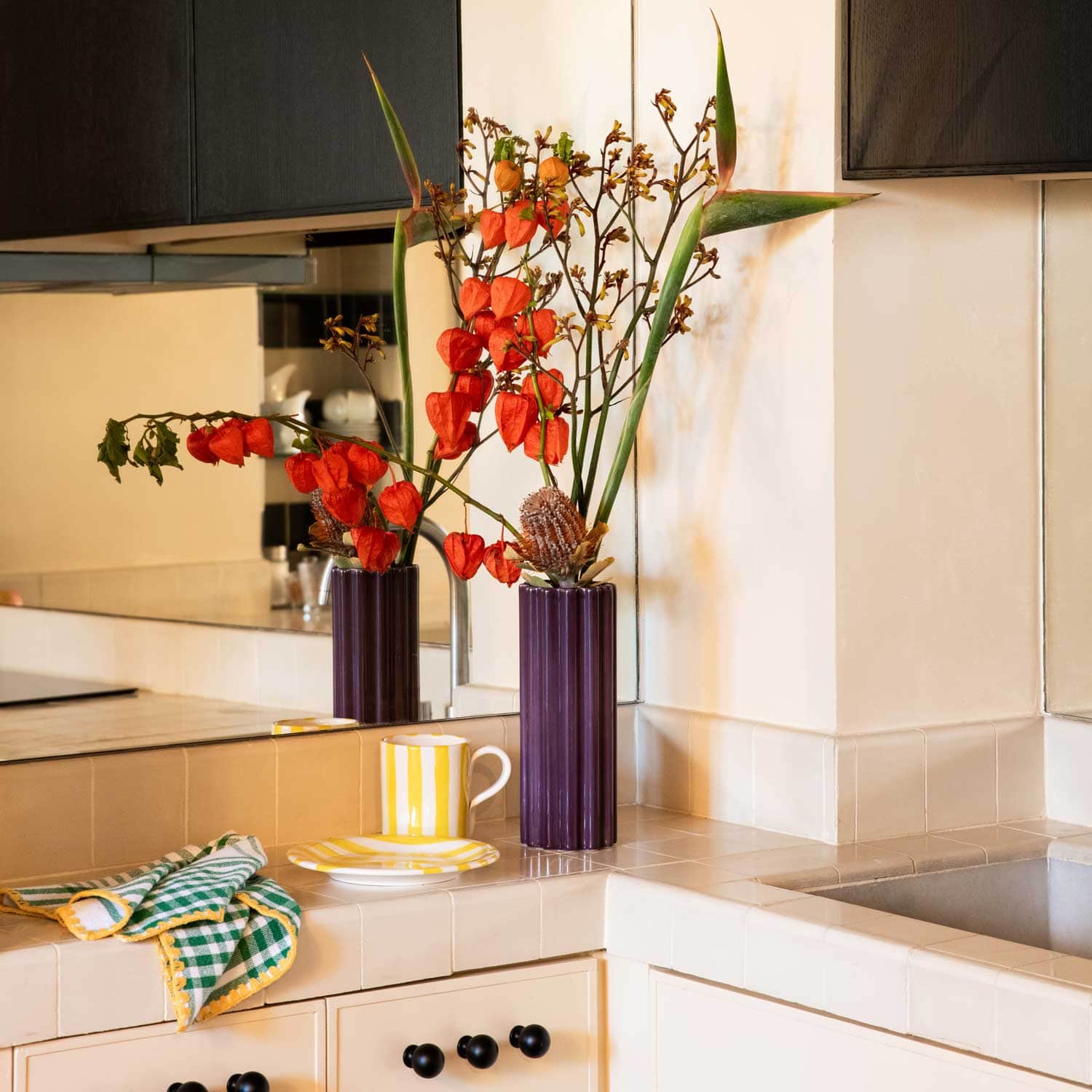 Ceramic Vase Churro Purple