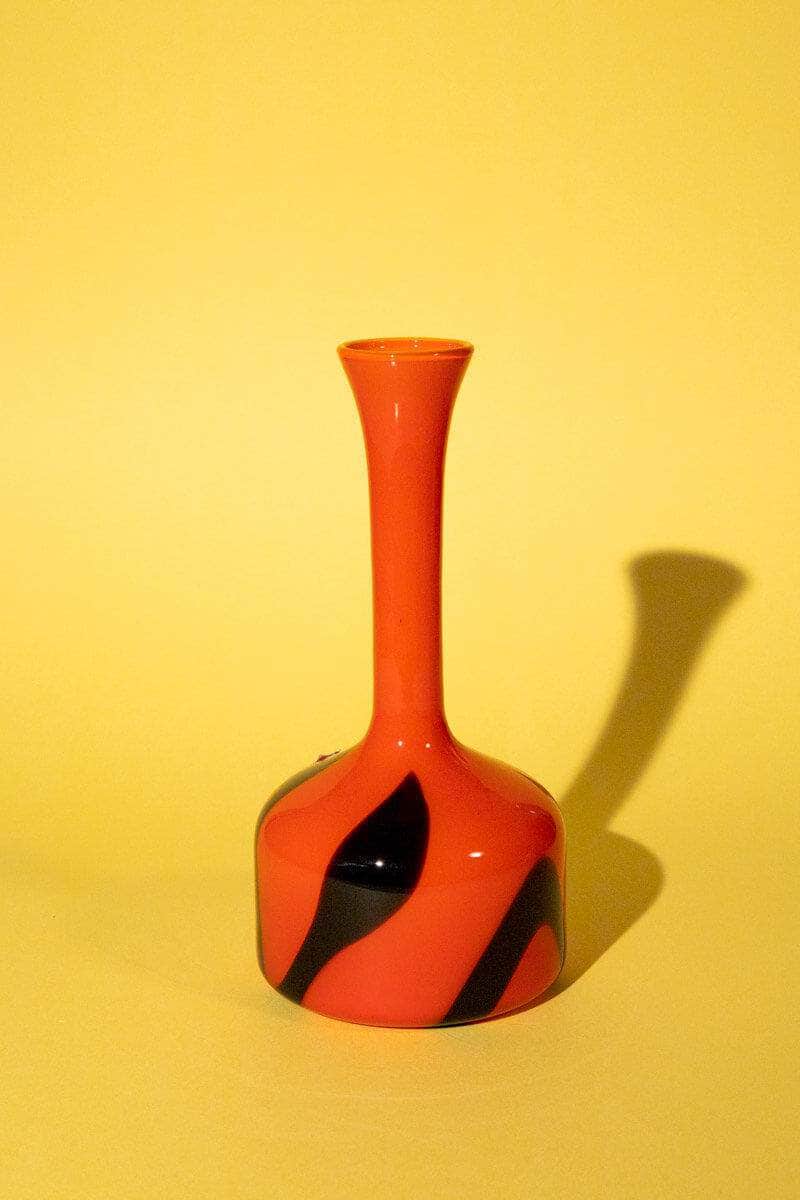 Vintage Italian Red Opaline Soliflore Vase