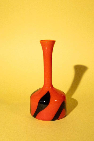 Vintage Italian Red Opaline Soliflore Vase