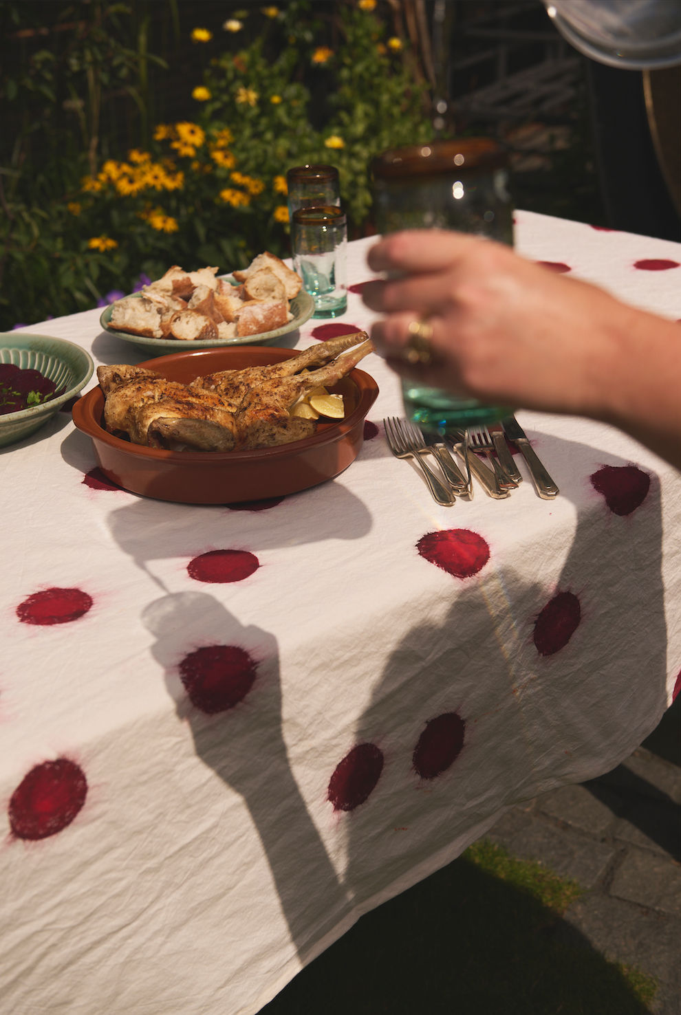Afternoon Sun Napkins. Set of 4.