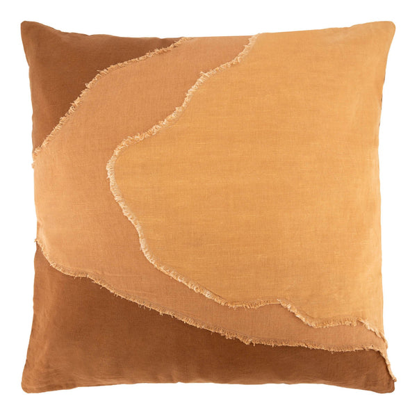 Peach Botanical Linen Pillow Cover