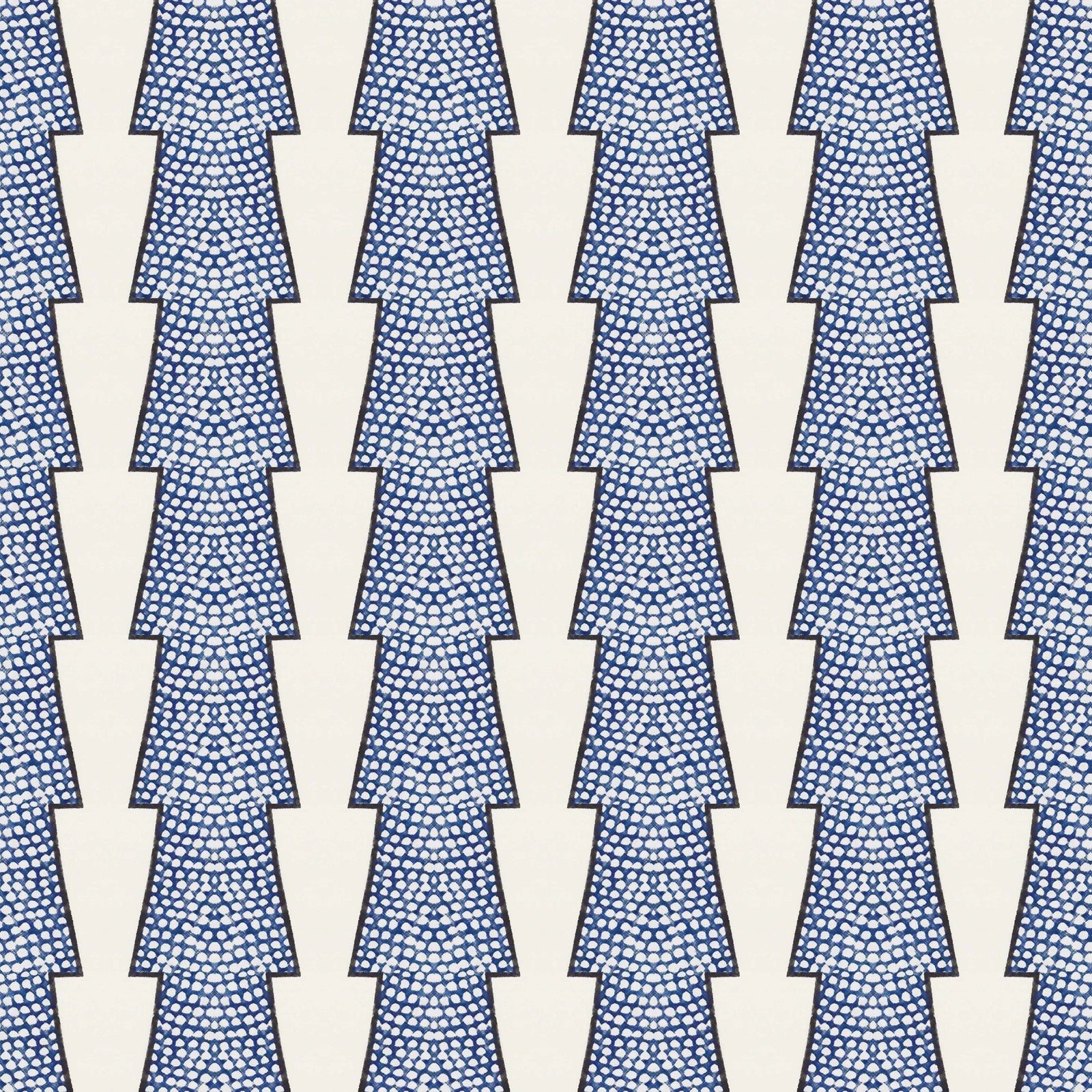 Spot and Arrow Wallpaper - Blue