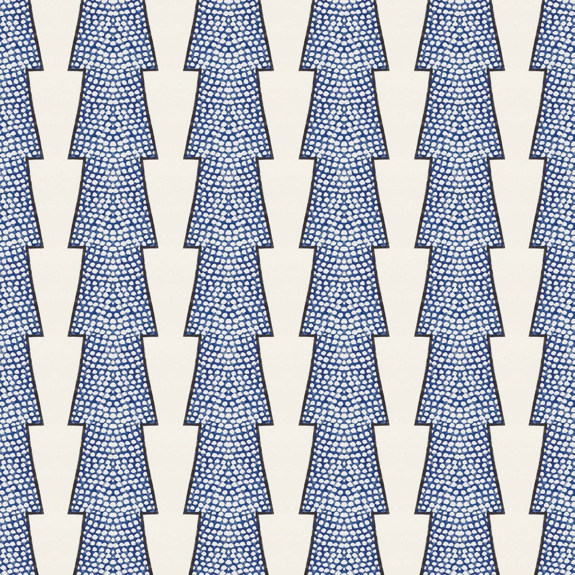Spot and Arrow Wallpaper - Blue