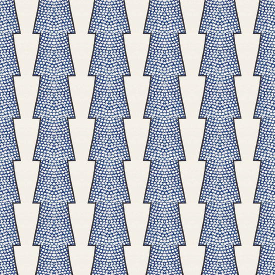 Spot and Arrow Wallpaper - Blue