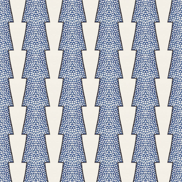 Spot and Arrow Wallpaper - Blue