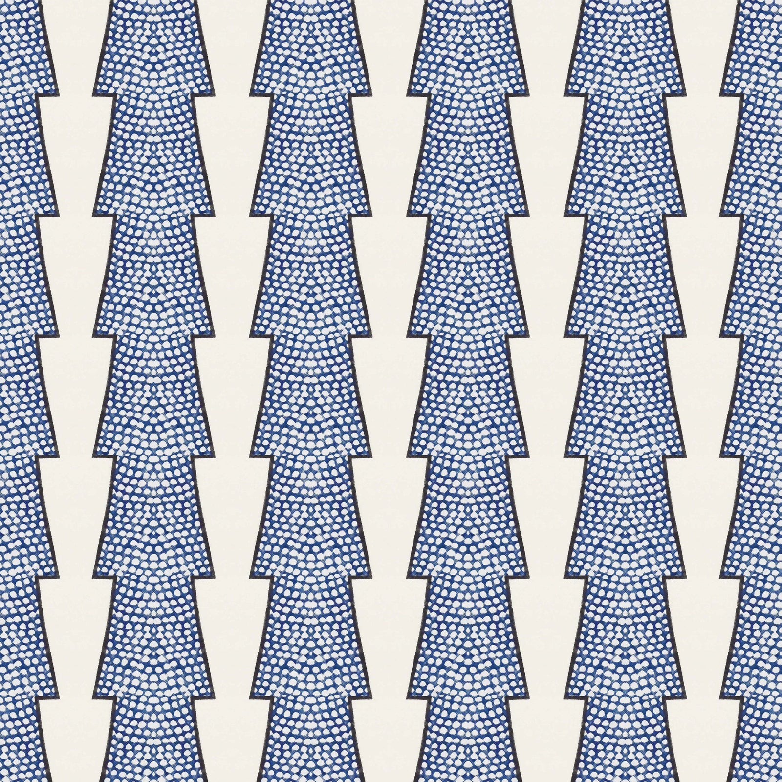 Spot and Arrow Wallpaper - Blue