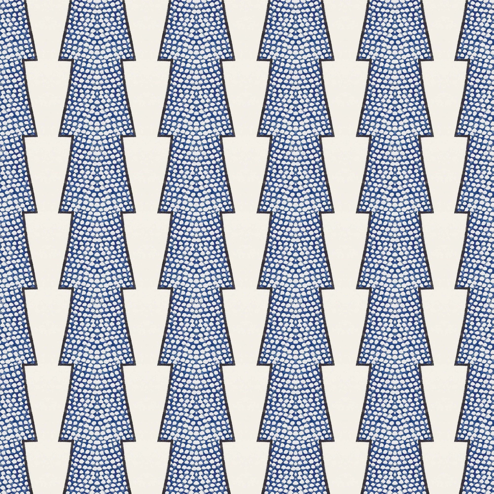 Spot and Arrow Wallpaper - Blue