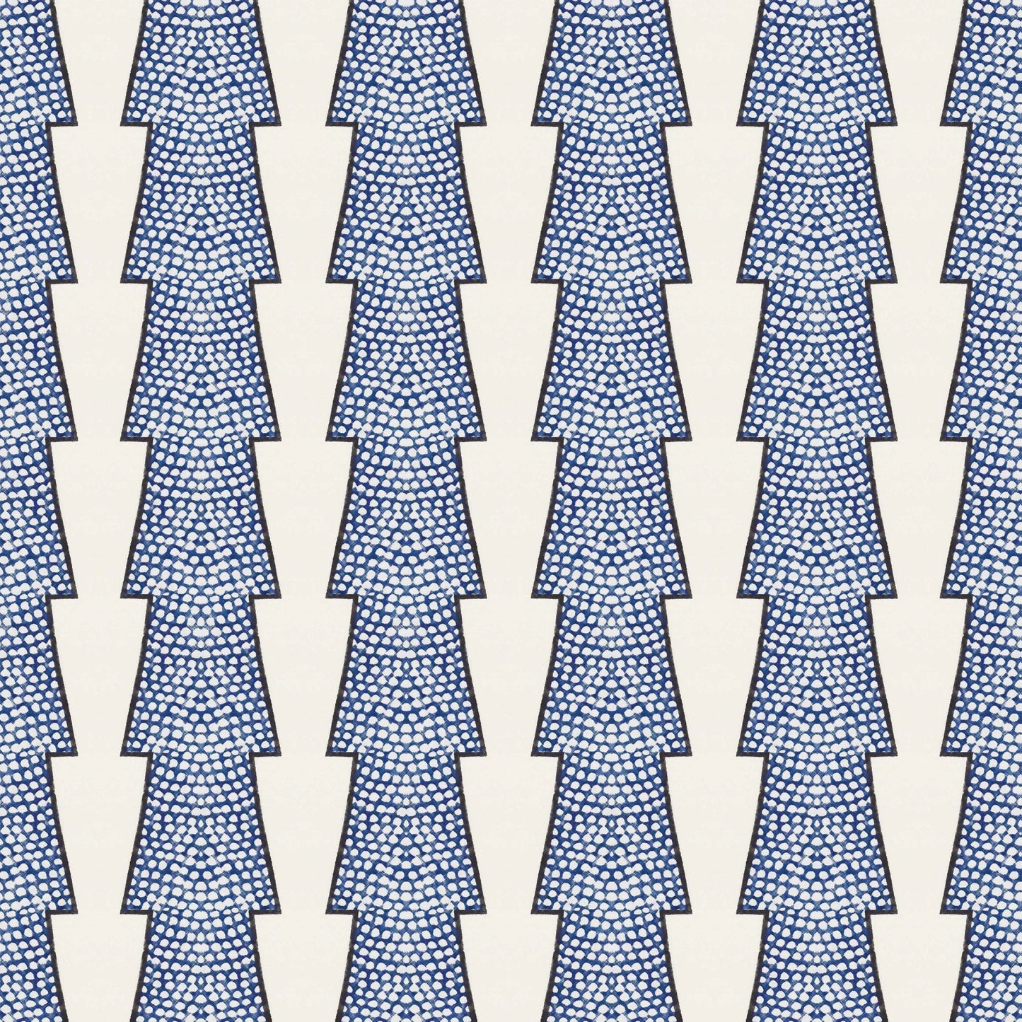 Spot and Arrow Wallpaper - Blue