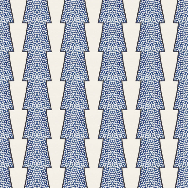 Spot and Arrow Wallpaper - Blue