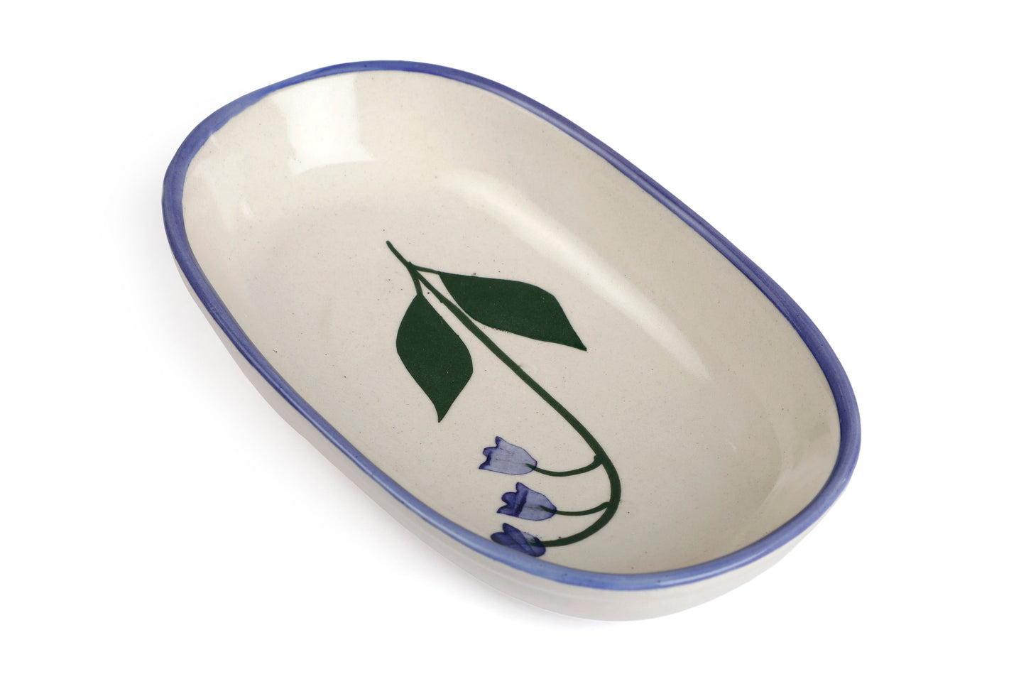 Handmade Ceramic Serving Bowl - Blue Bell