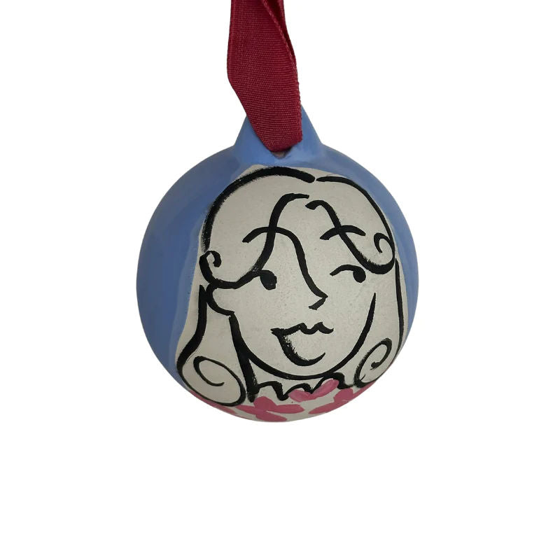 Hand Painted Ceramic Christmas Baubles