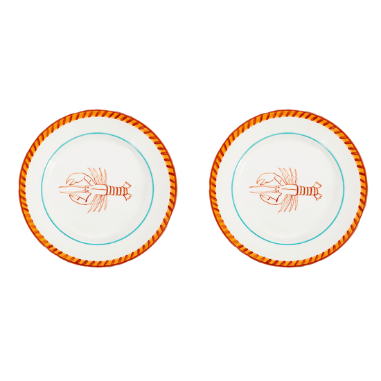 Lobster Dessert Plate Set-Of-Two