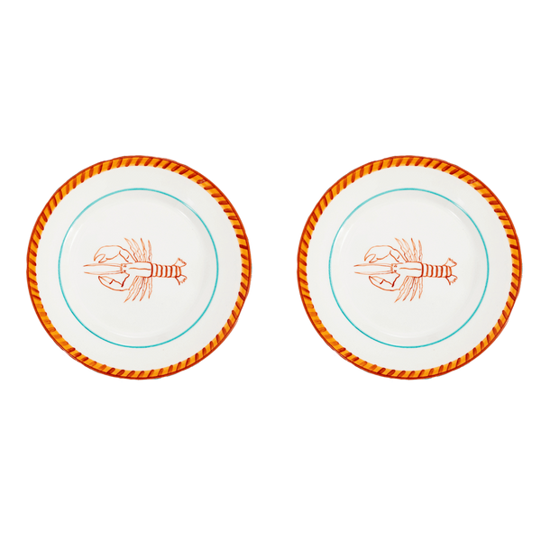 Lobster Dessert Plate Set-Of-Two